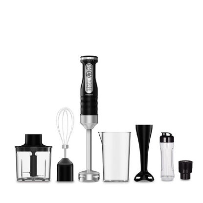 TORNADO Hand Mixer 600 Watts With Stainless Steel Egg Beater Black - THB-600C