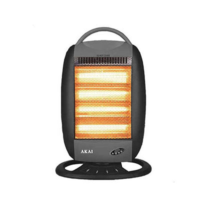 Akai Electric Heater 1600 Watt 4 Candles With Remote black- AK-16R