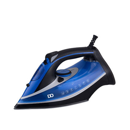 IDO Ceramic Steam Iron 2800W, Blue/Black - 104-SI2800-BBK